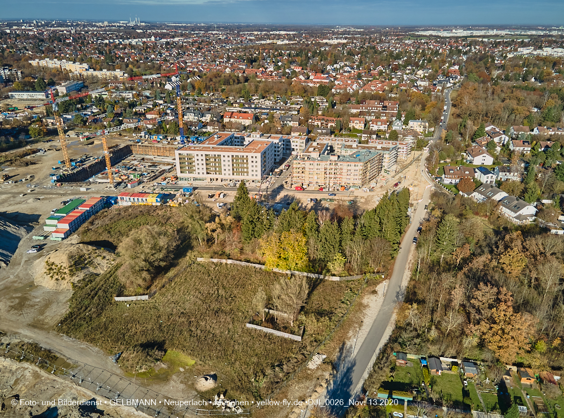 13.11.2020 - Piederstorfer Gelände und Alexisqaurtier am Karl-Marx-Ring in Neuperlach